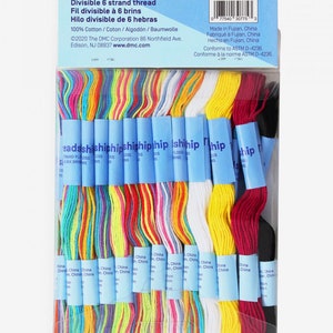 Threadship Tie-Dye Craft Pack of 36 Skeins - Variegated