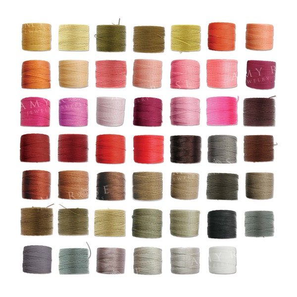 S-Lon Tex 210 Beading Cord - 0.5mm 1/2mm 77 Yards #18 - Slon Superlon Beadsmith - Choose Your Color