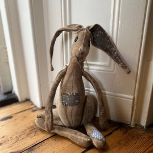 Handmade primitive doll Sarah the hare