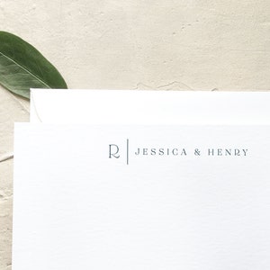 Minimal Wedding Thank You Notecards, Perfect for the Modern Couple's Stationery [Q118-030]