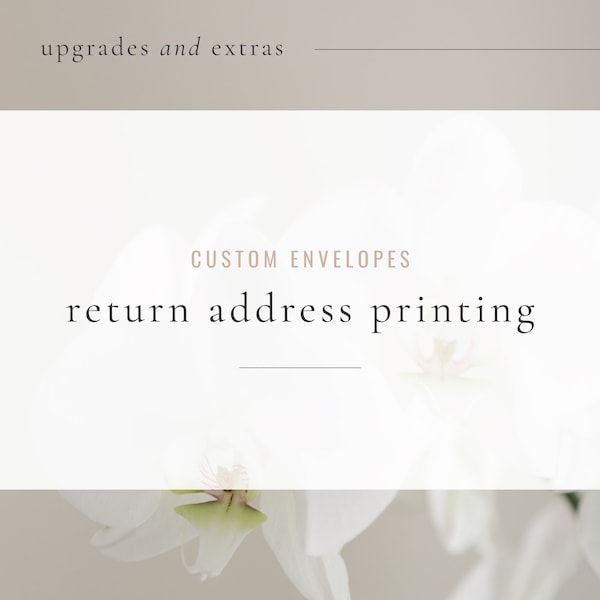 Custom Return Address Envelope Printing