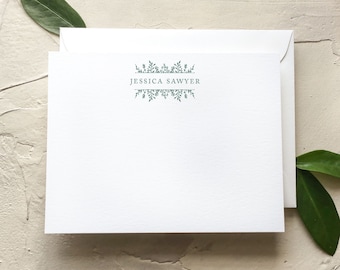 Personalized Nature Inspired Stationery, Botanical Notecards Perfect for Personal or Professional Use [Q317-004]