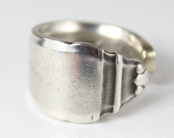 Shabby Chic cutlery ring, ca. 52 (16.5) ring made of cutlery