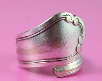 Shabby Chic Besteck Schmuck Ring, ca. 58 (18,5) Ring aus Besteck