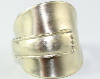 Hammerschlag Besteck Schmuck Ring, ca. 60 (19,1) Ring aus Besteck