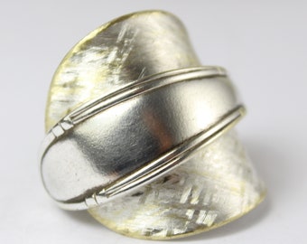 Opulent ring - cutlery ring - cutlery jewelry approx. 69 mm (22.1) cutlery jewelry