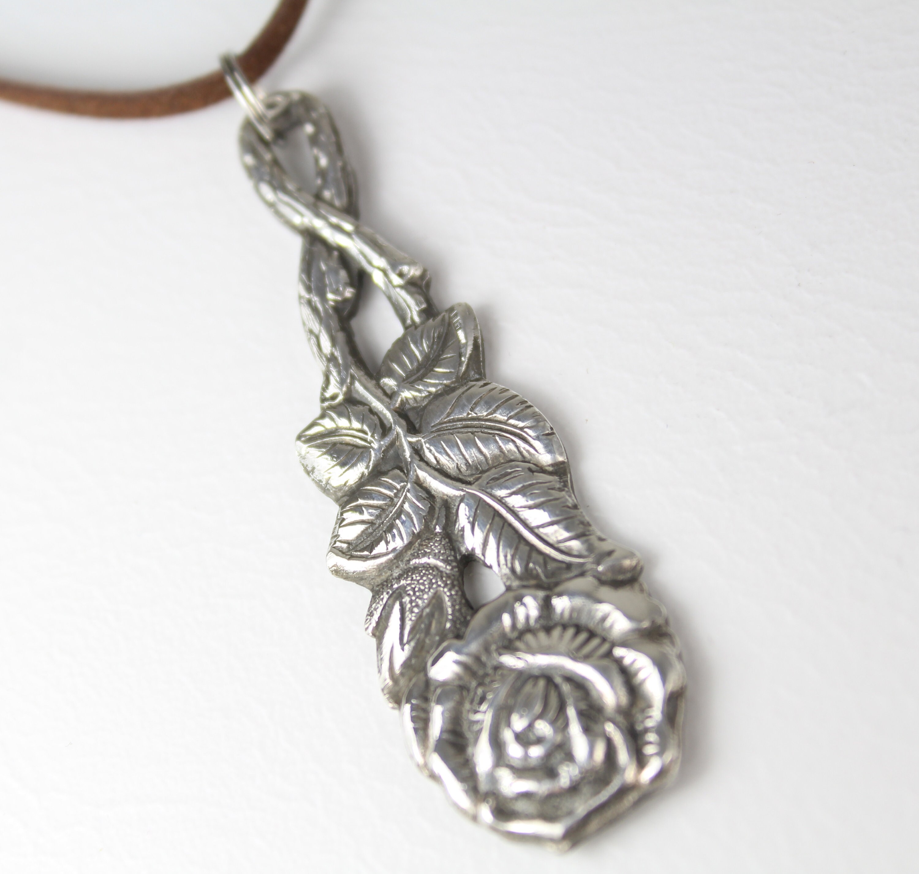 Cutlery pendant rose cutlery jewelry Etsy