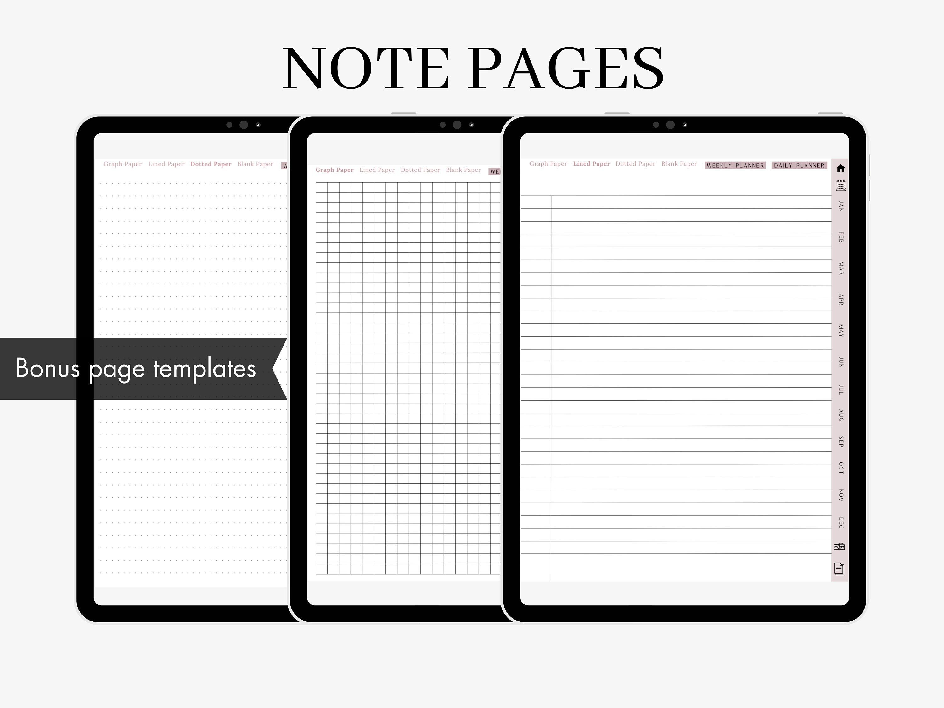 Ultimate Digital Planner for iPad & Android Monthly Planner/ Budget