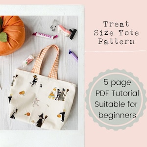 Tutorial de patrón de bolso de mano tamaño Treat en PDF