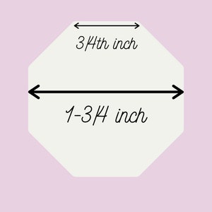 Pezzi di carta inglese - Modelli ottagonali da 3/4"