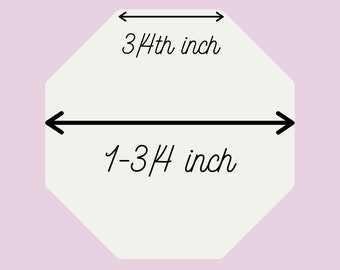 Engelska pappersbitar - 3/4" oktagonmallar