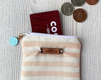 Coin Purse - Pink Stripe