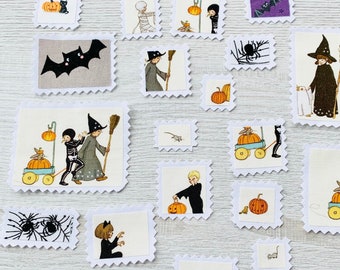 Halloween Fabric Stamps - Belle & Boo, Pumpkins