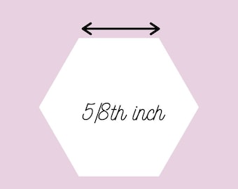 Engelse papierstukken - 5/8 "zeshoekige sjablonen