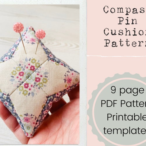 Clip & Pin Cushion PDF Sewing Pattern Pin Cushion Pattern Etsy