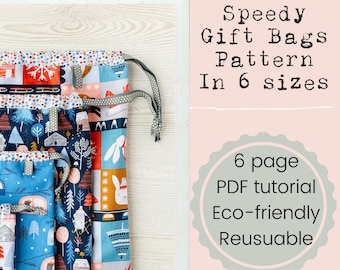 Speedy Gift Bags PDF Sewing Pattern