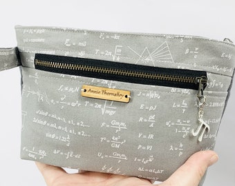 Equations Double Zip Pouch