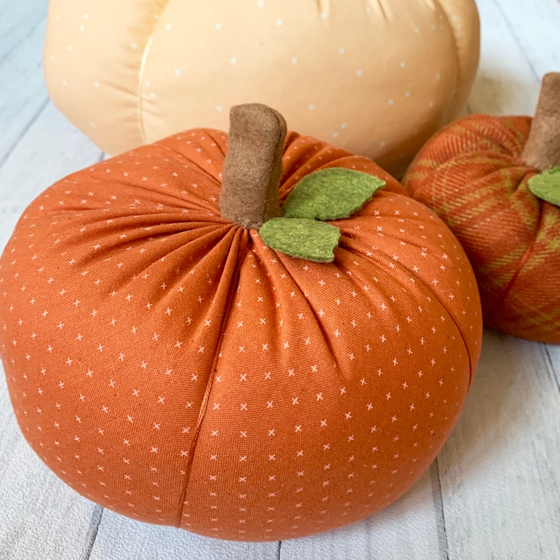 Fabric Pumpkin PDF Pattern Tutorial image 5