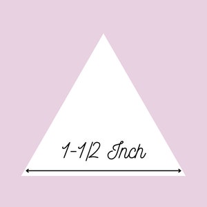 Pezzi di carta inglese - Modelli triangolari equilateri da 1-1/2"