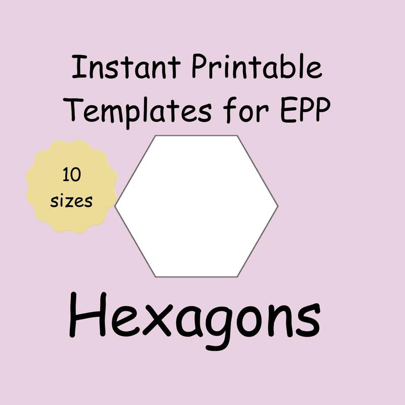 1/2 Hexagon Templates - Etsy UK