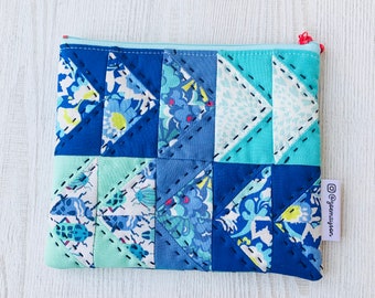 Patchwork Zipper Pouch