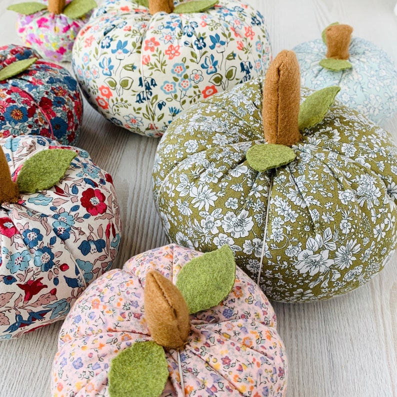 Fabric Pumpkin PDF Pattern Tutorial image 2