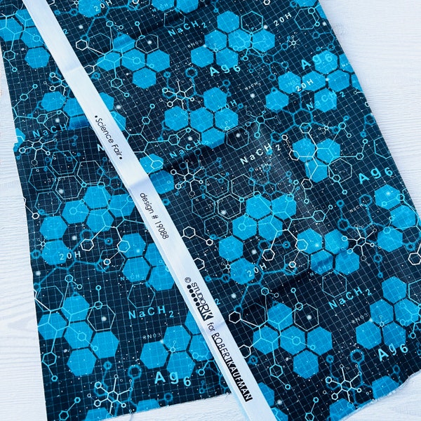 Science Fabric Etsy