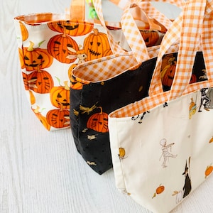 Treat Size Tote Bag Belle and Boo Halloween Print image 6