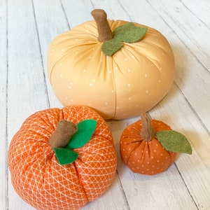 Fabric Pumpkin PDF Pattern Tutorial image 6