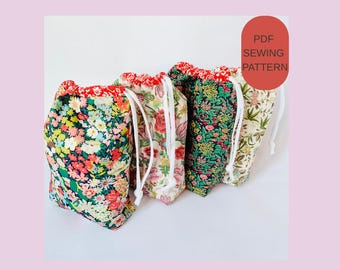 Betsy Drawstring Bag PDF Sewing Pattern