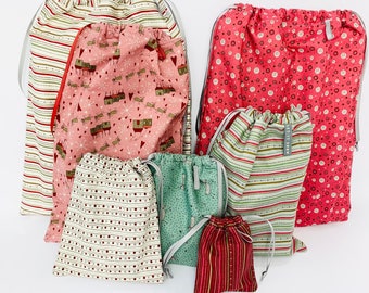 Santa Sack - Reusable Gift Wrap Bag - Lynette Anderson Designs