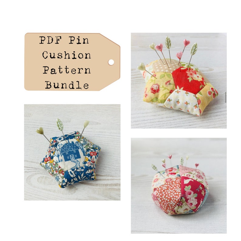 PDF Pin Cushion Sewing Pattern Bundle Etsy UK