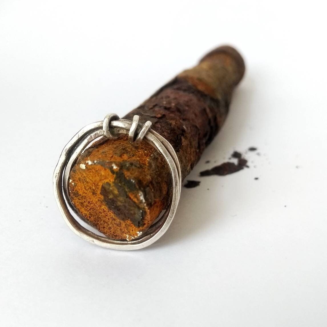 Set of three sterling silver rings joined together . Stacking | Etsy