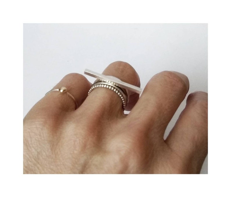 Ring available in all sizes Minimalist Sleek Silver Ring Stackable Fine Silver Ring Barr Silver Ring