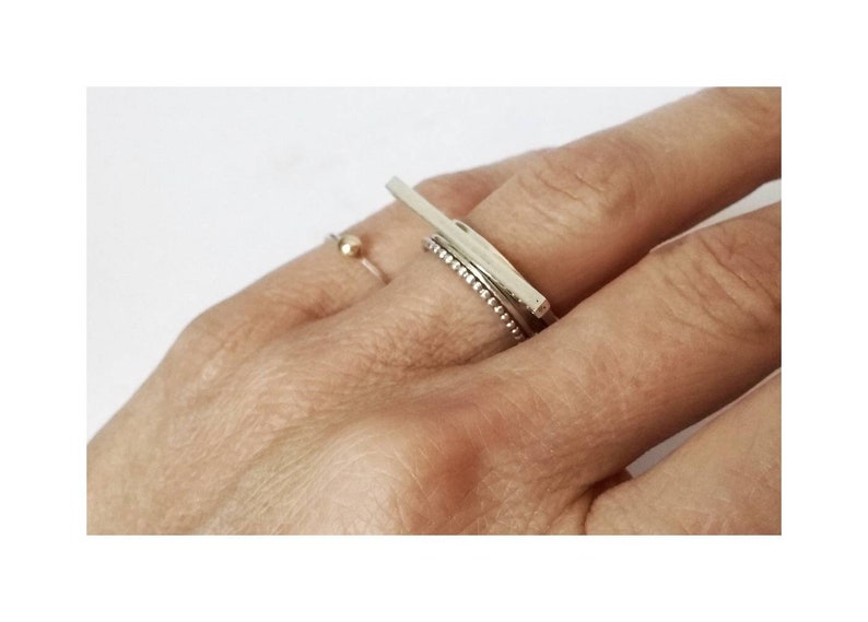 Ring available in all sizes Minimalist Sleek Silver Ring Stackable Fine Silver Ring Barr Silver Ring