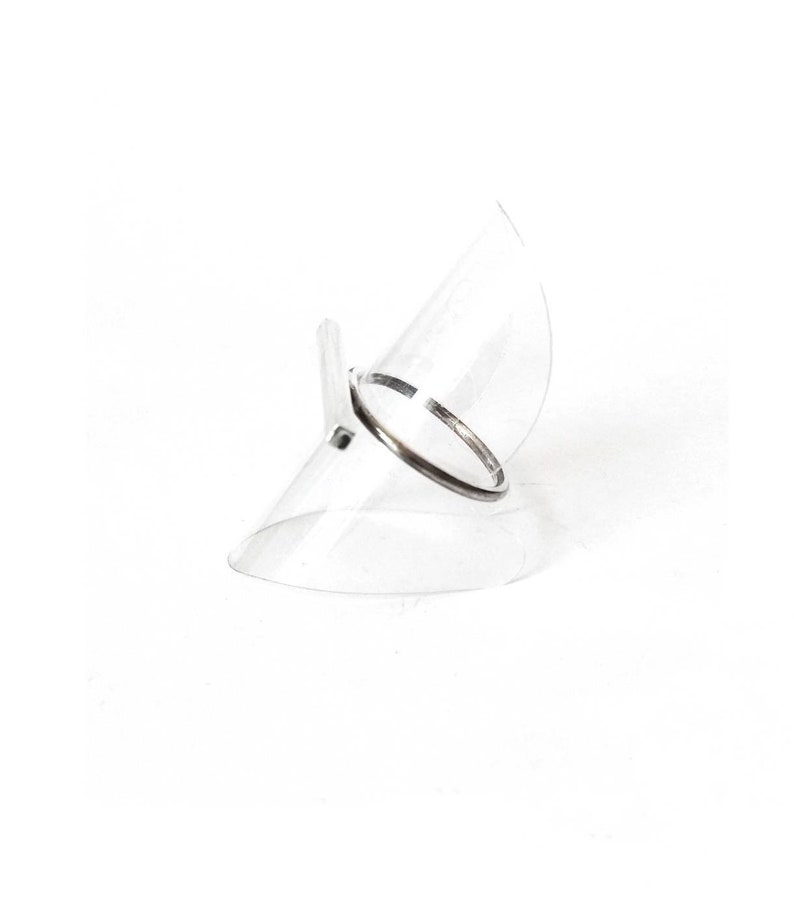 Ring available in all sizes Minimalist Sleek Silver Ring Stackable Fine Silver Ring Barr Silver Ring