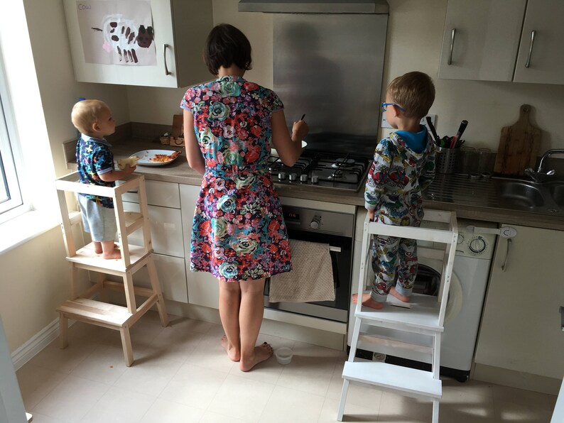 Montessori Learning Activity Tower Little Helper Step Stool Etsy