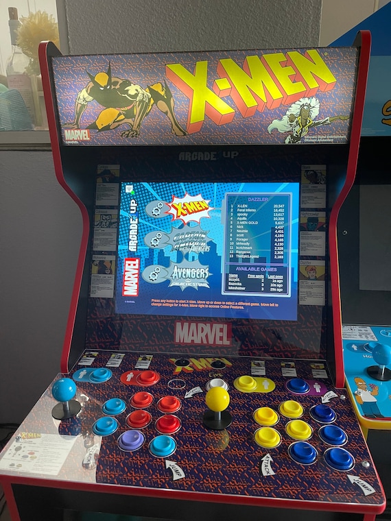 X-men Arcade1up 4 Player to 2player Conversion Panel - Etsy