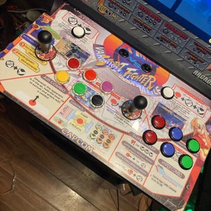 2 Player Arcade1up Replacement Deck for Mvc2, Legacy (pacman/Killer Instinct), Gen 1, Gen 2,3, big blue