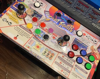 2 Player Arcade1up Replacement Deck for Mvc2, Legacy (pacman/Killer Instinct), Gen 1, Gen 2,3, big blue