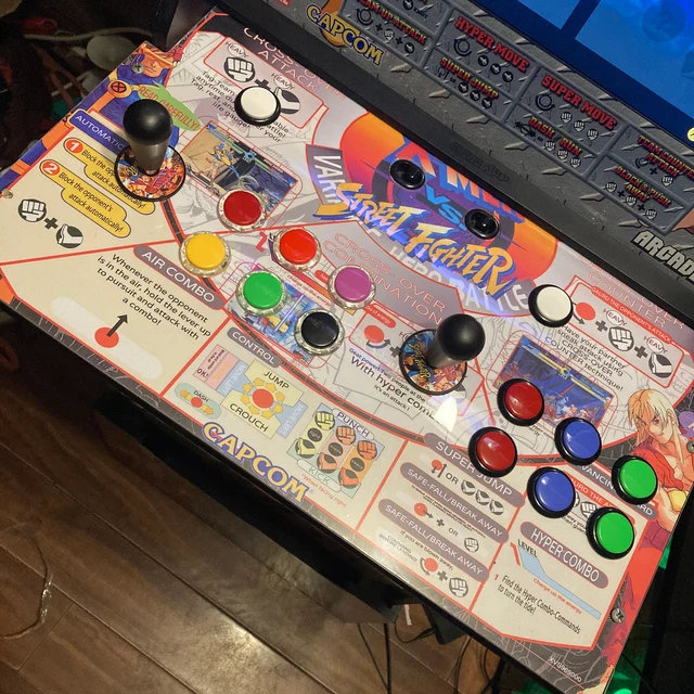 2 Player Arcade1up Replacement Deck for Mvc2, Legacy (pacman