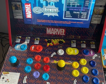 X-men Arcade1up 4 player to 2player conversion panel