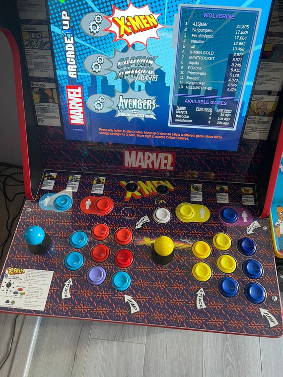 X-men Arcade1up 4 Player to 2player Conversion Panel - Etsy