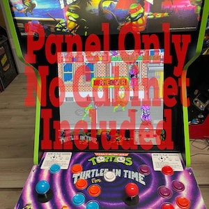 Turtles in Time Arcade1up 4 player to 2player conversion panel + jpanel only