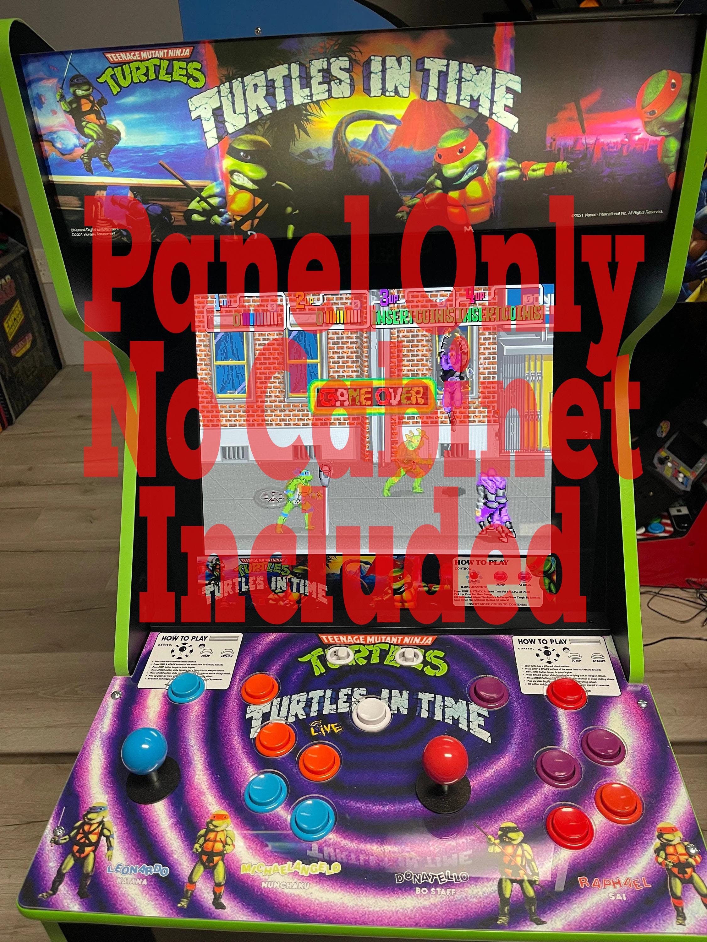 Turtles in Time Arcade1up 4 Player to 2player Conversion Panel +