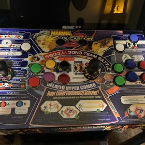 2 Player Arcade1up Replacement Deck for Mvc2, SF style cab + Decals
