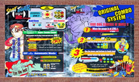Street Fighter Alpha 2 CPO (control Panel Overlay) Print