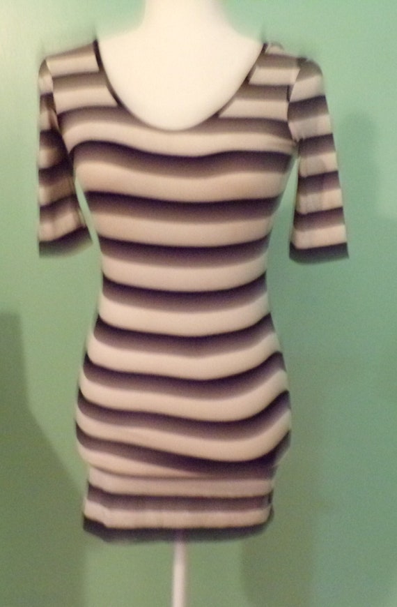 Vintage Forever 21 Striped Mini Dress: Blue Navy White, XS - Etsy