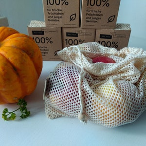 Shopping net 34 x 28 cm, organic, shopping, zero waste, beech wood, cellulose