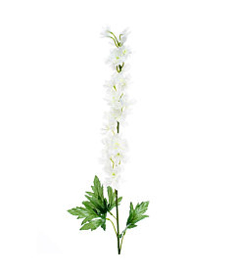 Realistic Faux Silk Spring Flowers Stem of Artificial White Freesia